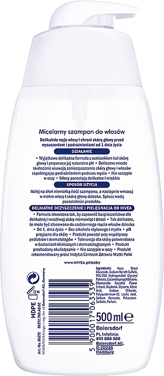 Mizellenshampoo für Kinder - NIVEA Baby Micellar Mild Shampoo — Bild N2