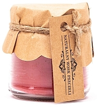 Düfte, Parfümerie und Kosmetik Dekorative Kerze im Glas rot - Lyson