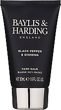 Handpflegeset für Männer - Baylis & Harding Black Pepper & Ginseng Signature Collection (Handwaschgel 300ml + Handbalsam 50ml + Nagelbürste) — Bild N3