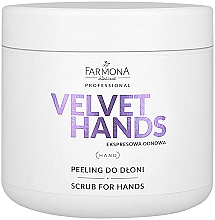 Düfte, Parfümerie und Kosmetik Hand Scrub mit Lilie und Flieder Duft - Farmona Professional Velevet Hands Scrub For Hands