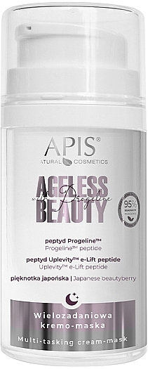 Crememaske für die Nacht - APIS Professional Ageless Beauty With Progeline Multi-Tasking Cream-Mask For Night — Bild N1