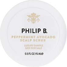 GESCHENK! Kopfhautpeeling mit Minze und Avocado - Philip B Peppermint Avocado Scalp Scrub  — Bild N1