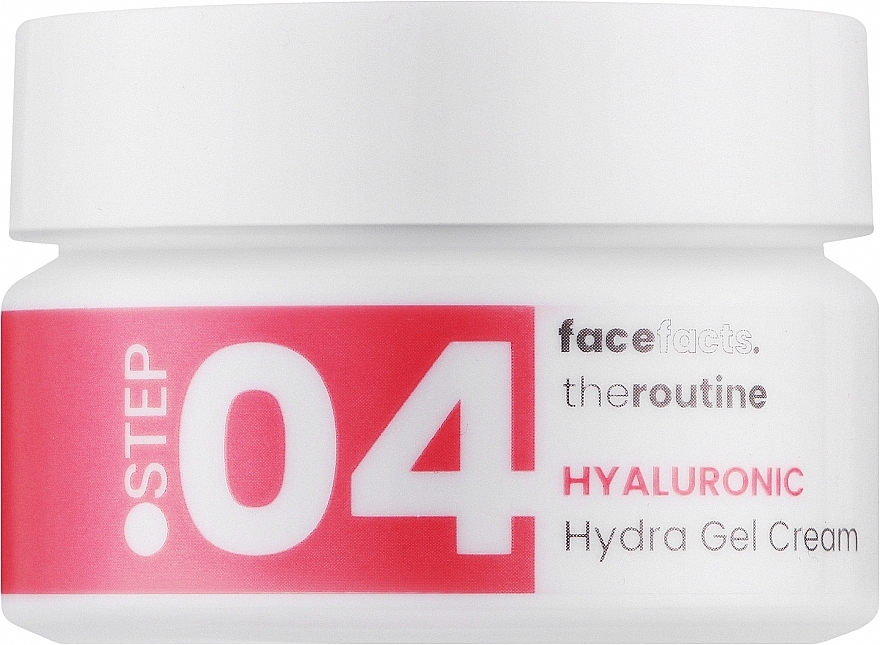 Gesichtscreme-Gel mit Hyaluronsäure - Face Facts The Routine Step.04 Hyaluronic Hydra Gel Cream — Bild N1