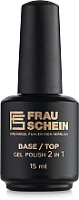 2in1 Nagelunter- und Nagelüberlack - Frau Schein Base/Top Gel Polish 2 in 1 — Bild N1