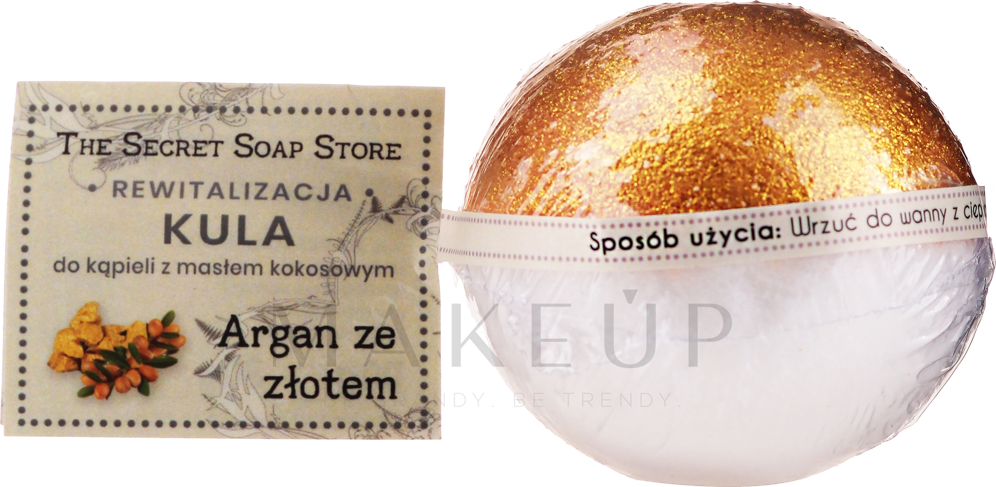 Badebombe Argan und Gold - Soap&Friends  — Bild 110 g