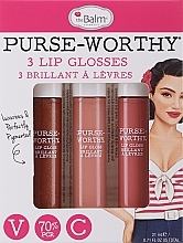 Düfte, Parfümerie und Kosmetik Lipgloss-Set - theBalm Purse-Worthy 3 Lip Glosses (Lipgloss 3x7ml) 