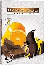 Teekerzen-Set Orange und Schokolade - Bispol Chocolate Orange Scented Candles — Bild N1