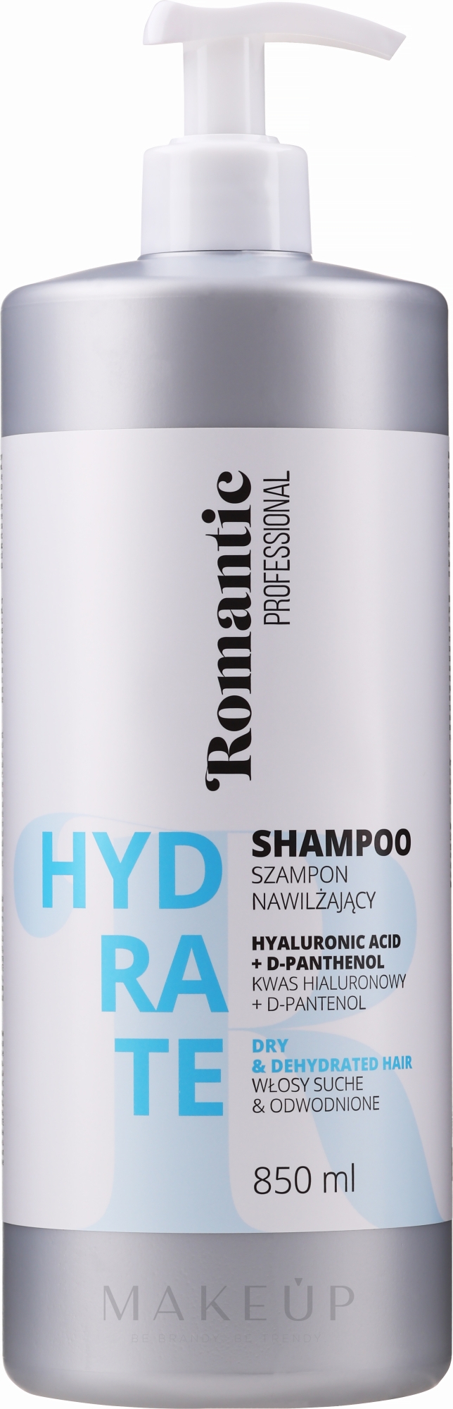 Revitalisierendes Shampoo für stark strukturgeschädigtes und brüchiges Haar - Romantic Professional Hydrate Shampoo — Bild 850 ml