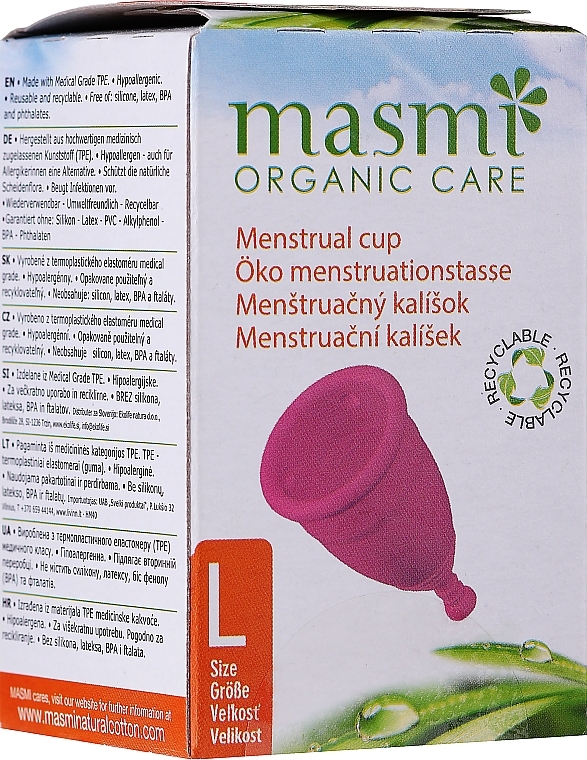 Öko-Menstruationstasse Größe L - Masmi — Bild N2