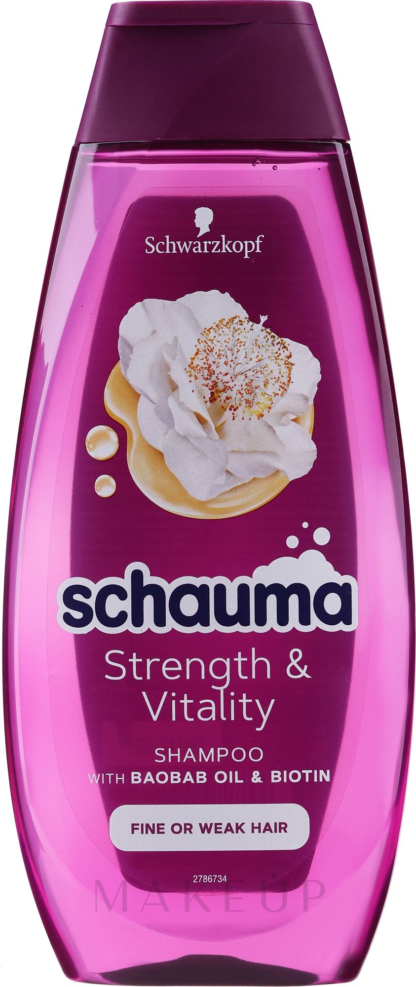 Shampoo für feines oder schwaches Haar "Kraft & Vitalität" - Schwarzkopf Schauma Strenght & Vitality — Bild 400 ml