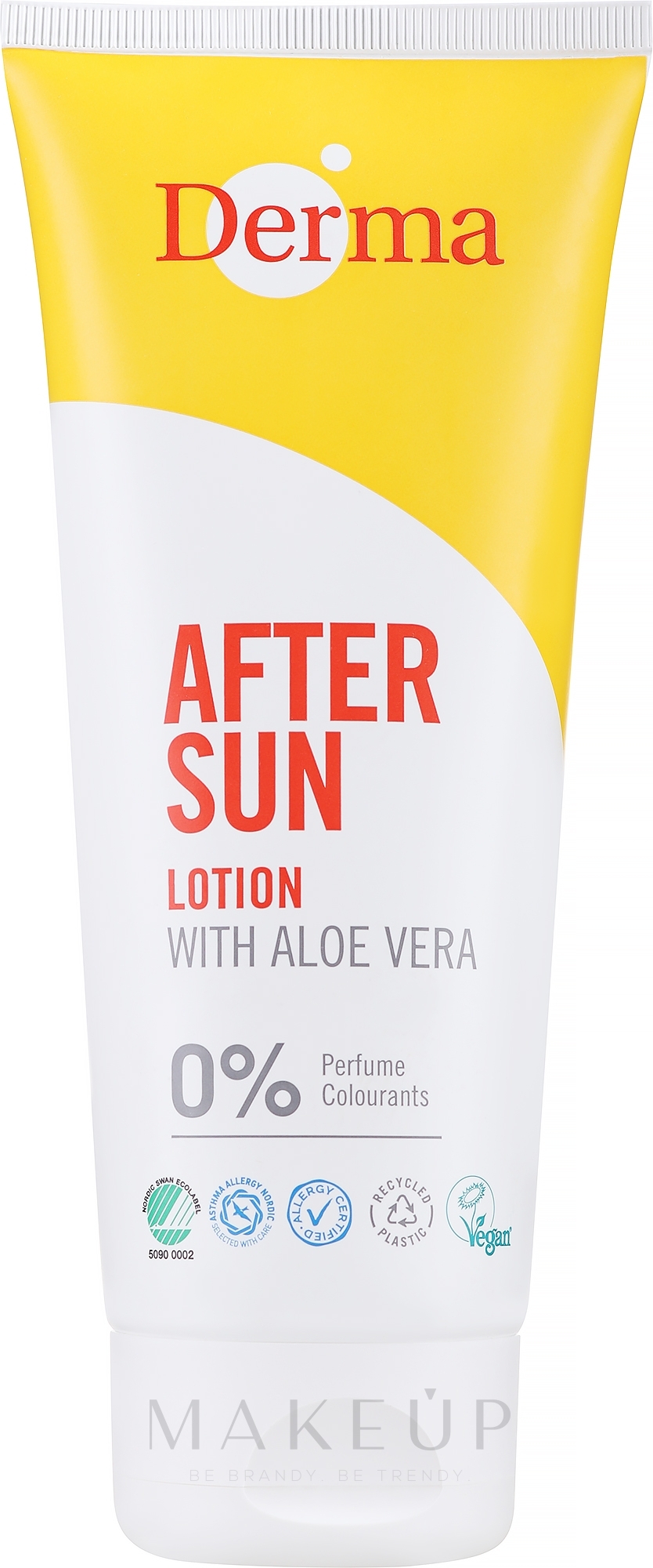 After Sun Körperlotion mit Aloe Vera - Derma After Sun Lotion Med Aloe Vera — Bild 200 ml