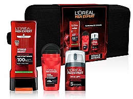 Düfte, Parfümerie und Kosmetik Set - L'Oreal Paris Men Expert Vitalift (sh/gel/400ml + deo/50ml + cr/50ml + bag)