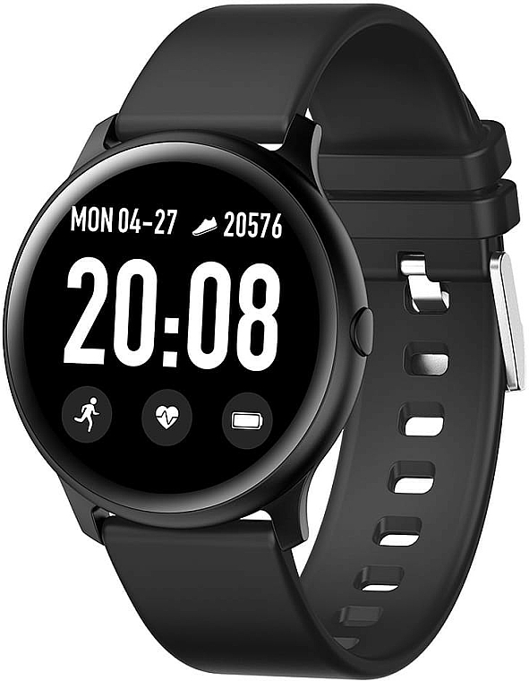 Smart-Armbanduhr für Damen schwarz - Garett Smartwatch Women Laura — Bild N1