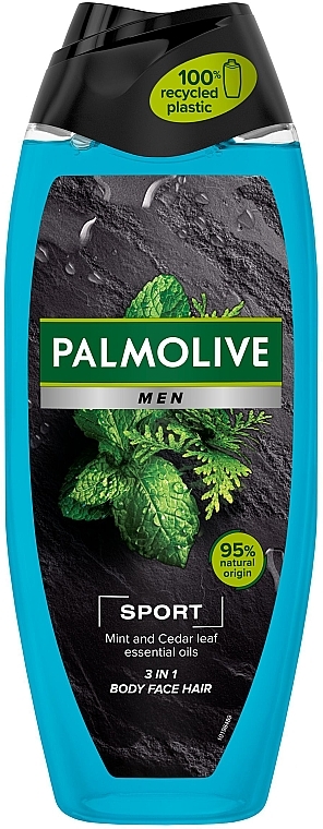 3in1 Duschgel für Körper, Gesicht und Haar - Palmolive Sport Naturals Mint And Cedar Oils — Bild N4