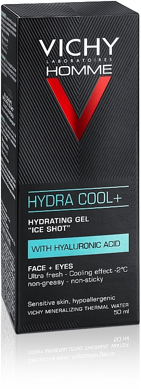 Kühlendes und feuchtigkeitsspendendes Gesichtsreinigungsgel mit Hyaluronsäure für Männer - Vichy Homme Hydra Cool+ — Foto N3
