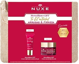 Düfte, Parfümerie und Kosmetik Set - Nuxe Merveillance Lift Night (cr/50ml + eye/cr/15ml + bag/1pc)