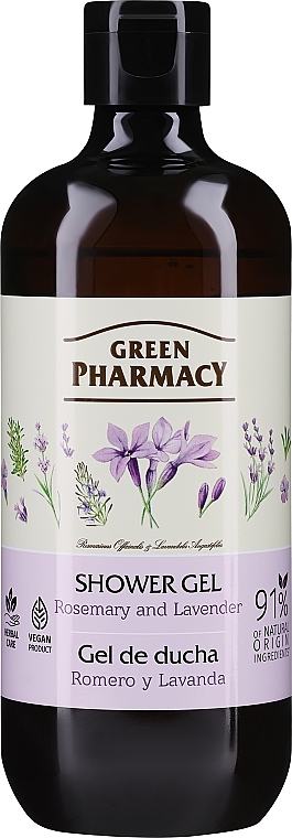 Duschgel mit Rosmarin und Lavendel - Green Pharmacy — Foto N1