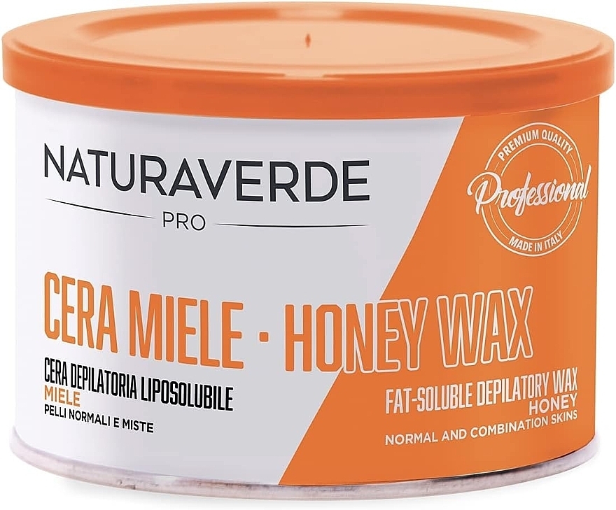 Warmes Enthaarungswachs in einer Dose - Naturaverde Pro Honey Fat-Soluble Depilatory Wax  — Bild N1