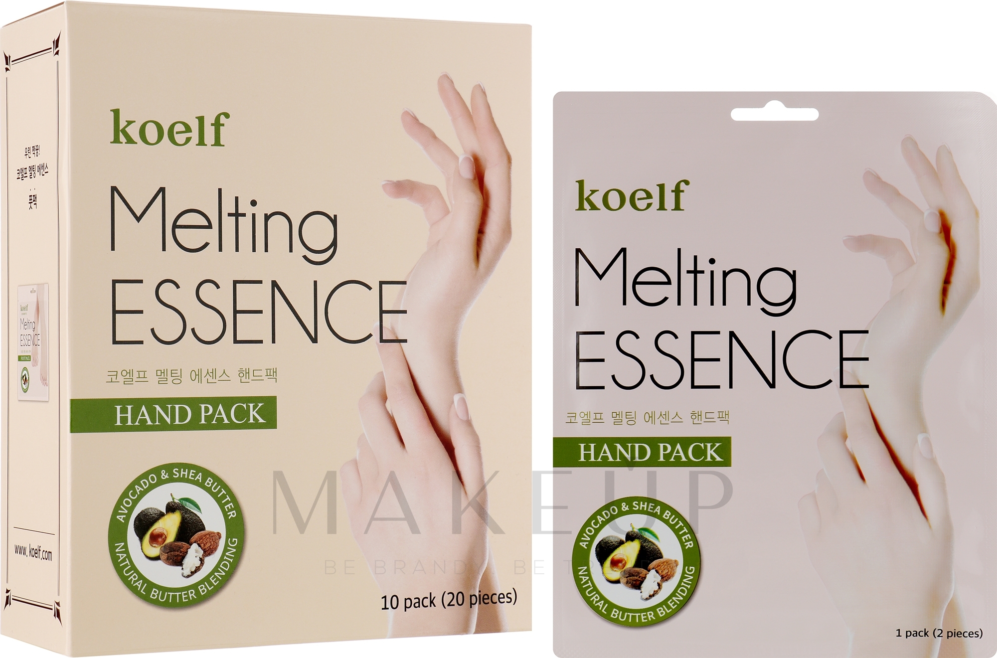 Hand- und Nagelmaske - Petitfee & Koelf Melting Essence Hand Pack — Bild 10 St.
