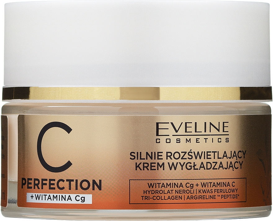 Aufhellende und glättende Gesichtscreme mit Vitamin C 30 + - Eveline Cosmetics C Perfection Brightening Smoothing Cream — Bild N1