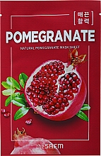 Düfte, Parfümerie und Kosmetik Straffende Tuchmaske mit Granatapfelextrakt - The Saem Natural Pomegranate Mask Sheet