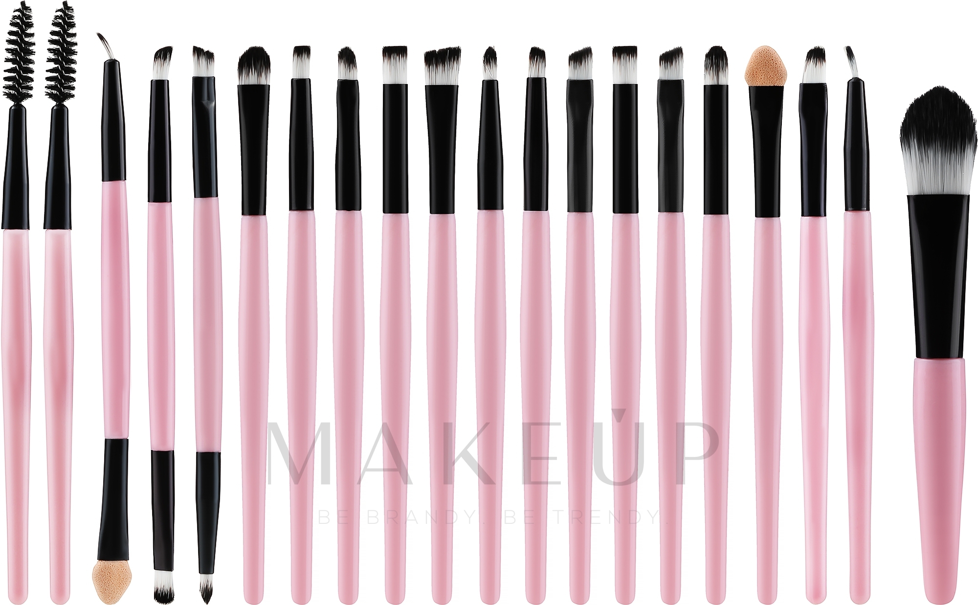 Make-up-Pinselset schwarz-rosa 20 St. - Beauty Design — Bild 20 St.