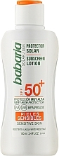 Wasserfeste Sonnenschutzlotion für empfindliche Körperhaut SPF 50+ - Babaria Sunscreen Lotion Spf50+ — Bild N1