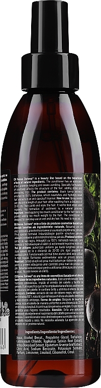 Conditioner für schwaches Haar und gegen Schuppen mit Extrakt aus Schwarzer Rübe - Barwa Herbal Conditioner — Foto N2