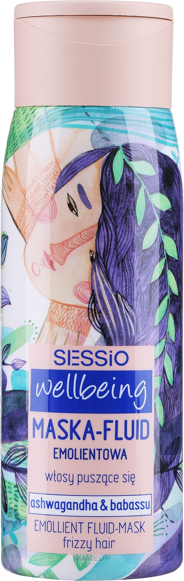 Flüssigkeitsmaske für lockiges Haar - Sessio Wellbeing Emollient Fluid-Mask For Frizzy Hair — Bild 300 ml