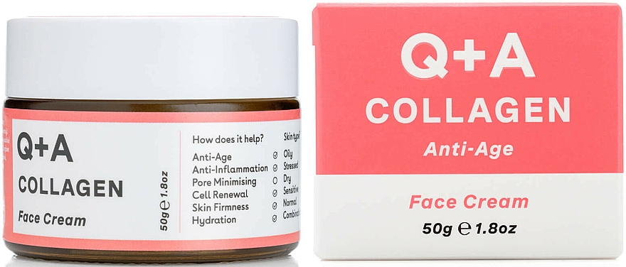 Anti-Aging Gesichtscreme mit Kollagen - Q+A Collagen Face Cream — Bild N1