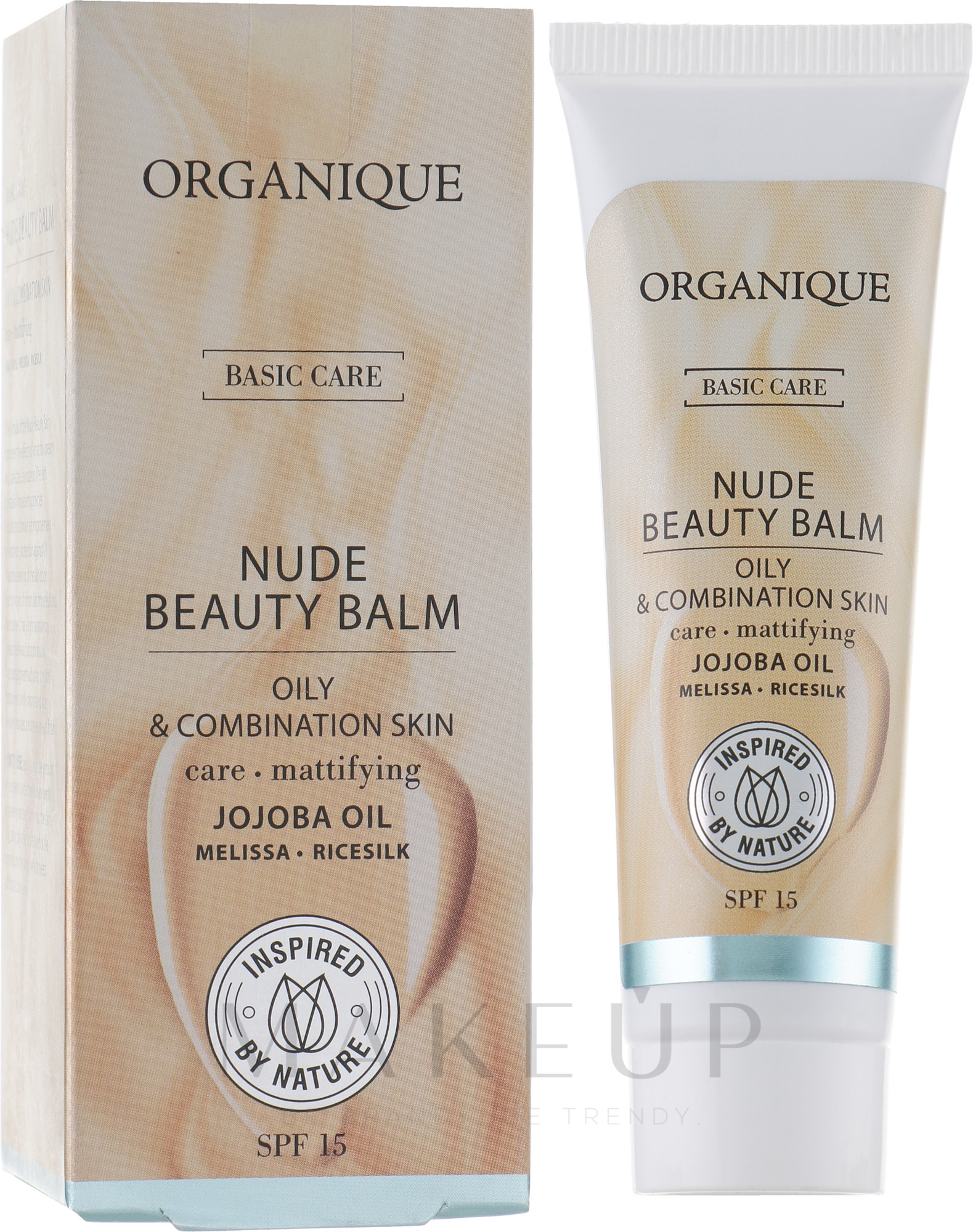 Gesichtsbalsam für fettige und Mischhaut mit Jojobaöl - Organique Basic Care Nude Beauty Balm — Bild 30 ml