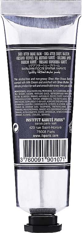 Körperpflegeset - Institut Karite A Day In Paris Tin Box (Handcreme 30ml + Seife 100g + Sheabutter 10ml + After Shave Balsam 30ml + Box) — Bild N4