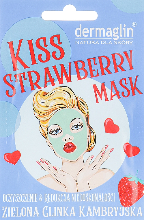 Gesichtsmaske Erdbeerkuss - Dermaglin Kiss Strawberry Mask — Bild N1