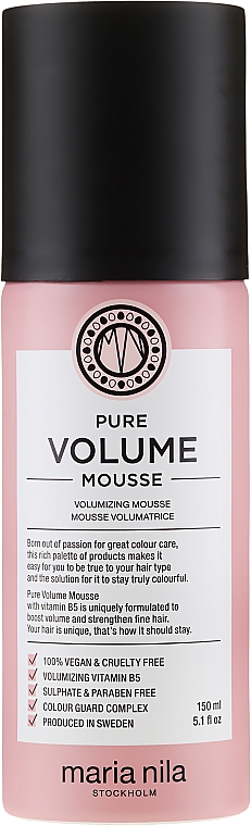 Haarmousse für mehr Volumen - Maria Nila Pure Volume Mousse — Bild N1