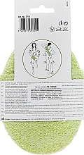 Massage-Badeschwamm oval grün 10x15x5 cm - TITANIA — Bild N2