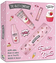 Düfte, Parfümerie und Kosmetik The Fruit Company Fresa Nata - Duftset (Eau de Toilette 40ml + Creme 50ml + Lippenöl + Kosmetiktasche) 