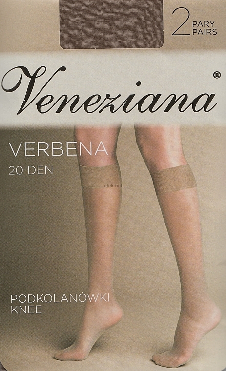 Kniestrümpfe für Frauen Verbena 20 Den cameo rosa - Veneziana — Bild N1