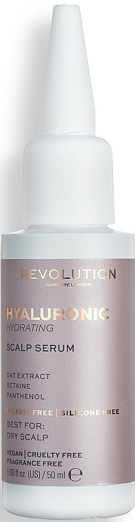 Feuchtigkeitsspendendes, beruhigendes Kopfhautserum gegen Schuppen - Makeup Revolution Hyaluronic Acid Hydrating Scalp Serum — Bild N1