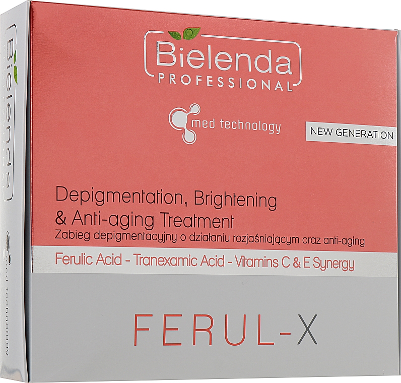 Anti-Aging aufhellende Gesichtspflege mit Ferulasäure und Vitaminen C & E - Bielenda Professional Ferul-X — Bild N1