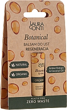 Düfte, Parfümerie und Kosmetik Regenerierender Lippenbalsam mit Bernsteinextrakt und Kokosnussöl - Laura Conti Botanical Lip Balm