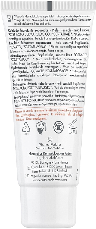 Feuchtigkeitsspendende und regenerierende Emulsion - Avene Eau Thermale Cicalfate+ Hydrating Skin Repairing Emulsion — Bild N3