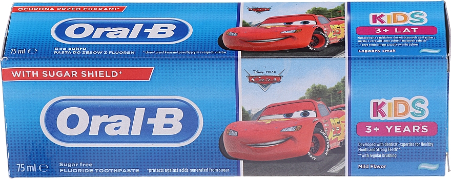 Kinderzahnpasta 3+ Jahre Cars - Oral-B Kids Cars Toothpaste — Bild N1