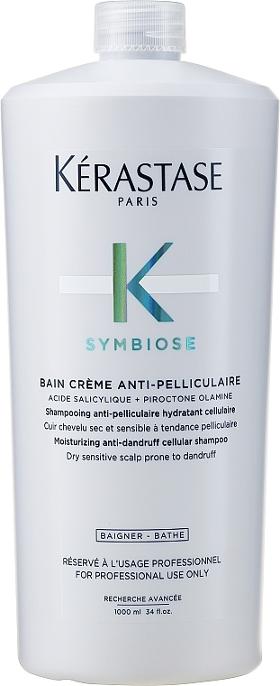 Feuchtigkeitsspendendes Zellular-Anti-Schuppen-Shampoo für trockene und empfindliche Kopfhaut - Kerastase Symbiose Bain Creme Anti-Pelliculaire — Bild N2