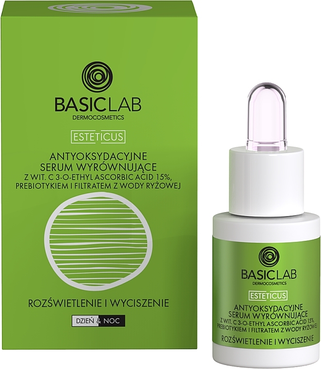 Antioxidatives ausgeichendes Gesichtsserum mit Vitamin C 15% - BasicLab Dermocosmetics Esteticus Antioxidant Serum — Bild N1