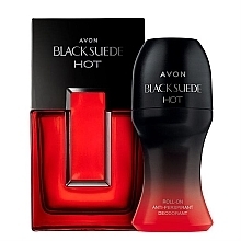 Düfte, Parfümerie und Kosmetik Avon Black Suede Hot - Duftset (Eau de Toilette 75ml + Deo Roll-on 50ml)