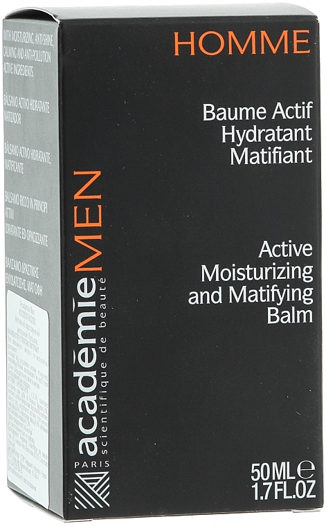 Feuchtigkeitsspendender und mattierender Aktiv-Balsam - Academie Men Active Moist & Matifying Balm — Bild N3