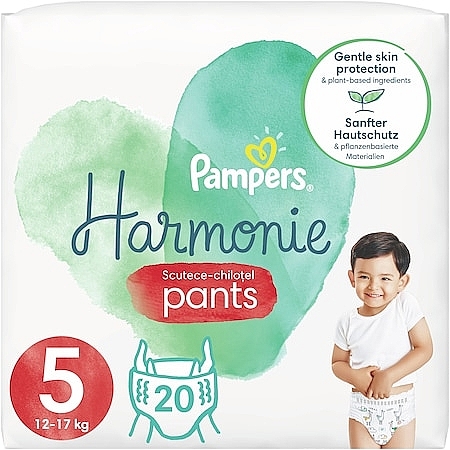 Windeln Harmonie Nappy Pants Größe 5 (12-17 kg) 20 St. - Pampers — Bild N1