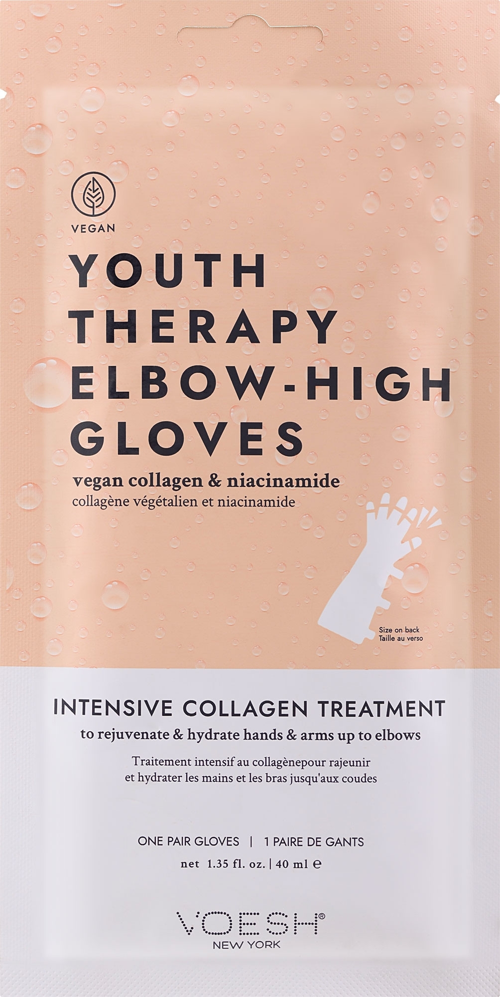 Handpflegehandschuhe hoch - Voesh Youth Therapy Elbow High Gloves — Bild 40 ml