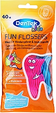 Düfte, Parfümerie und Kosmetik Zahnstocher ideal für Kinderzähne mit Fruchtgeschmack rosa und blau - DenTek Kids Fruit Fun Flossers