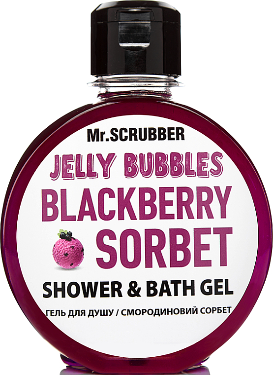 Duschgel - Mr.Scrubber Jelly Bubbles Blackberry Sorbet Shower & Bath Gel — Bild N1